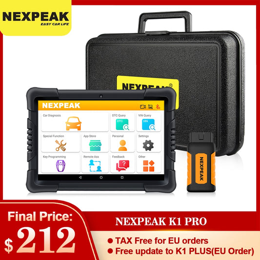 NEXPEAK OBD2 Scanner K1 PRO ABS Airbag Oil Reset EPB DPF Car Diagnostic Tool for Perodua for Proton Car Automotive Scanner