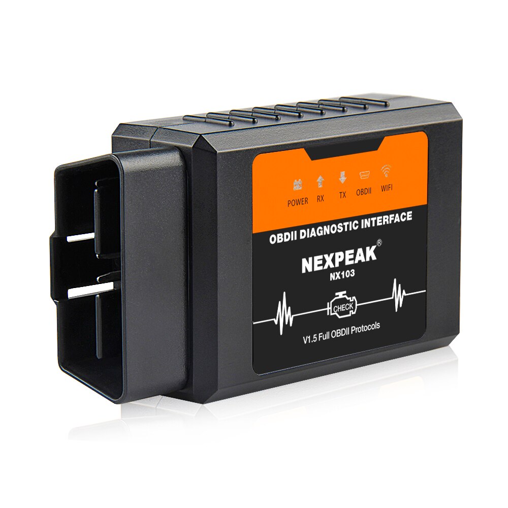 Nexpeak  ELM327 WIFI V1.5 OBD2 Scanner Car Fault Code Reader OBDII Scaner Adapter Auto Diagnostic Scan Tool for IOS Android