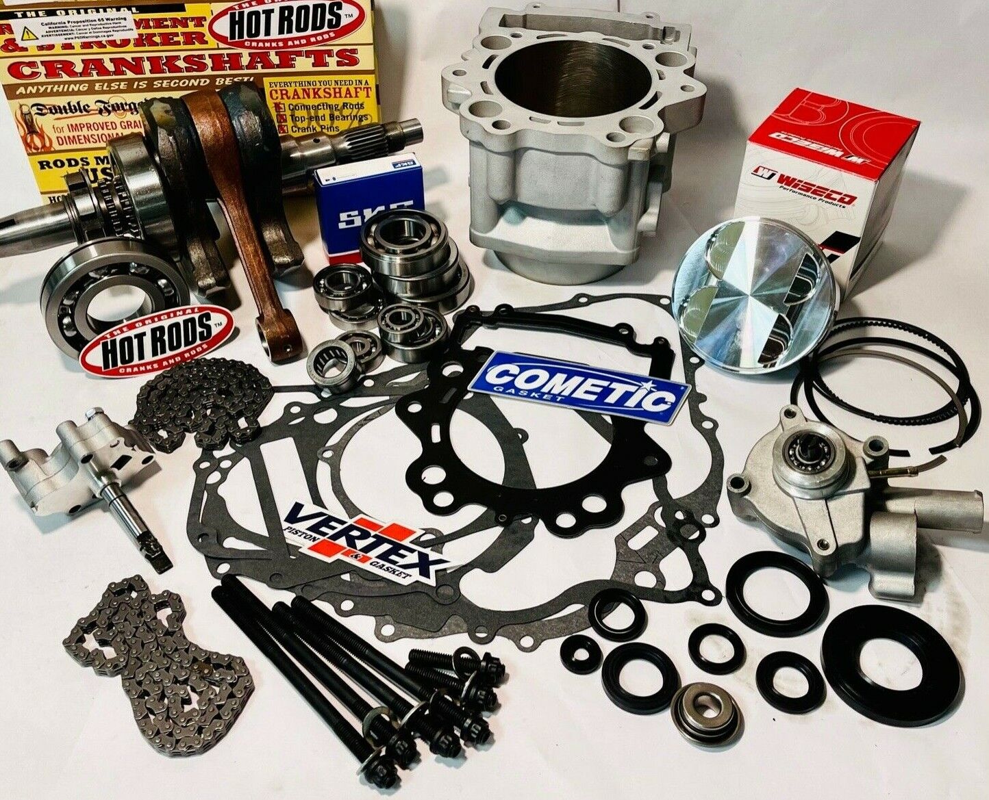 Rhino Grizzly 660 Big Bore Stroker 102mm Complete Engine Motor Rebuild Kit 719cc
